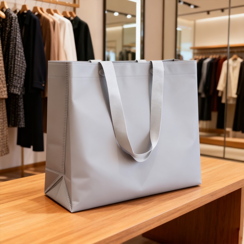 PP 적층 크래프트 종이 선물 토트 백