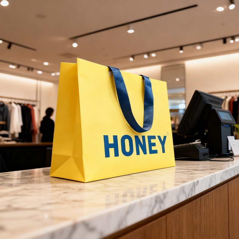 PP 적층 크래프트 종이 숄더백